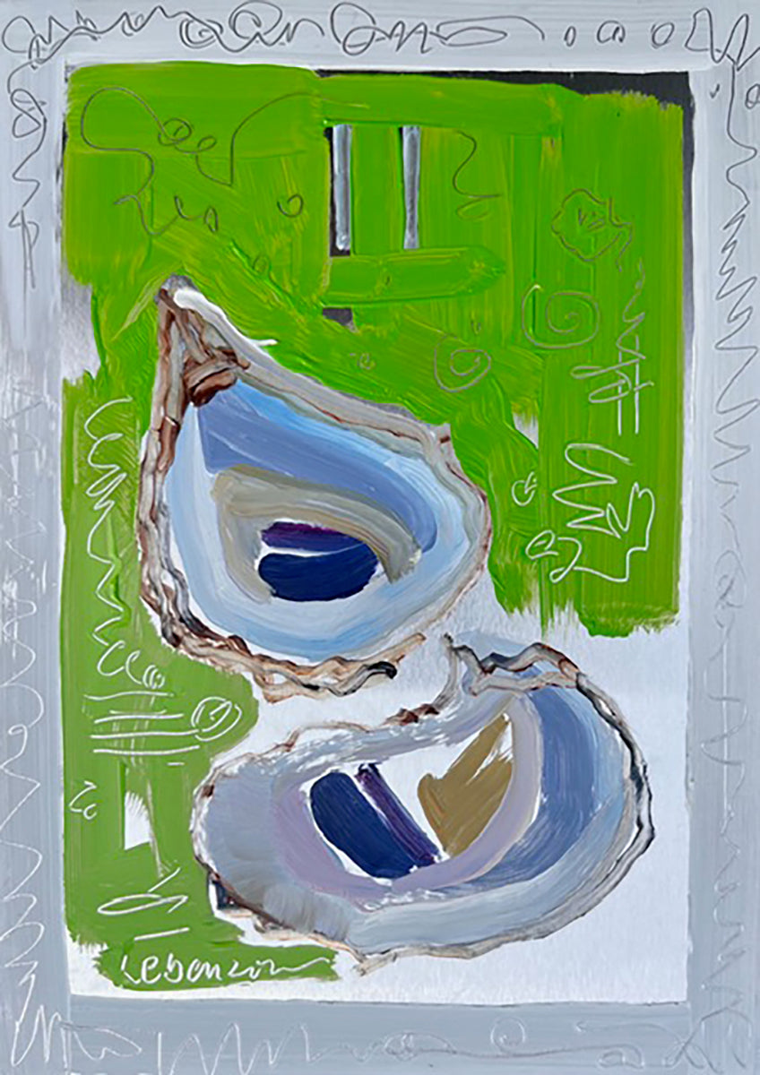 2 of Oysters (Wellfleet Tarot)
