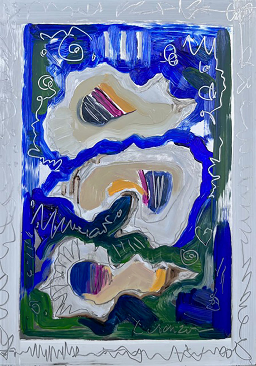 3 of Oysters (Wellfleet Tarot)