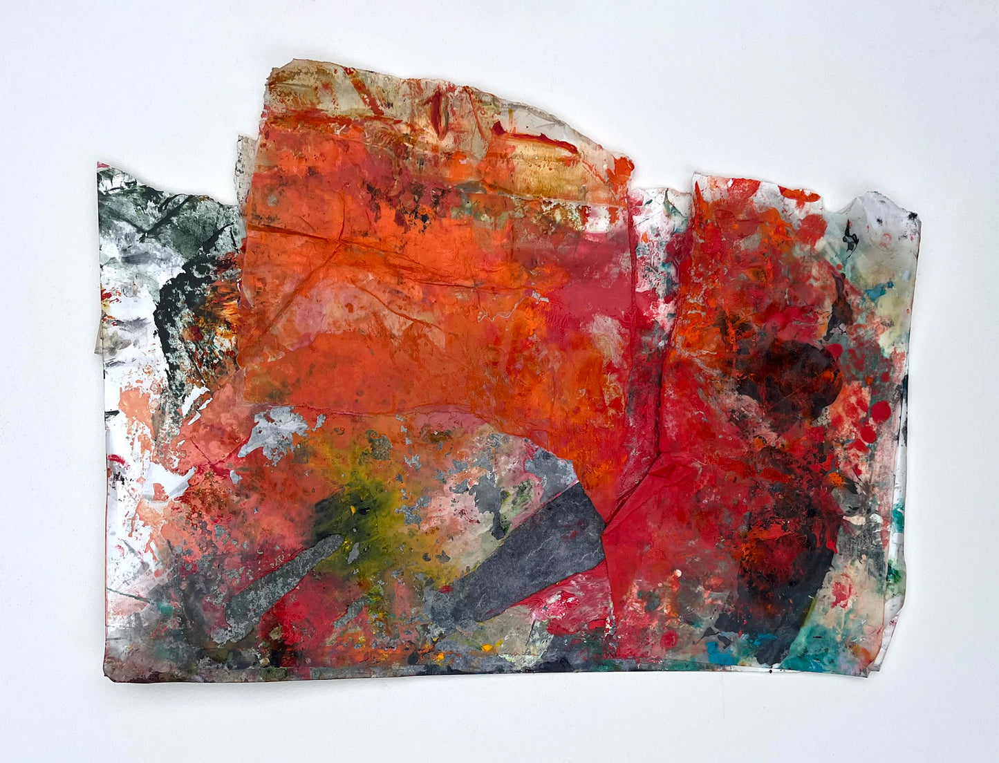 Red Palette Paper Piece