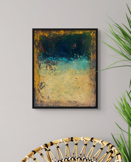 Pompeii- Green, Turq, Cream