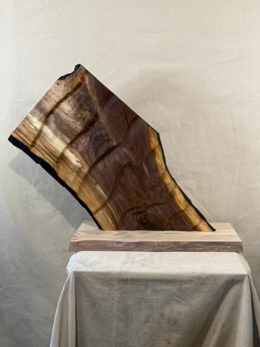 Sand Pattern Fin In Walnut