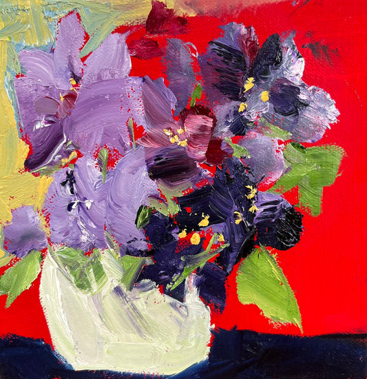 Purple Pansies